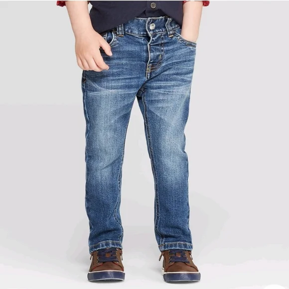 4 pairs 4T Cat & Jack Pants & Jeans, Only 1 pair ever worn & others never worn - Picture 4 of 4